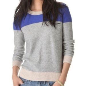Madewell Waffle Knit Color Weave Sweater Blue